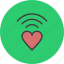 heart, love, network, romance, valentines, wifi 