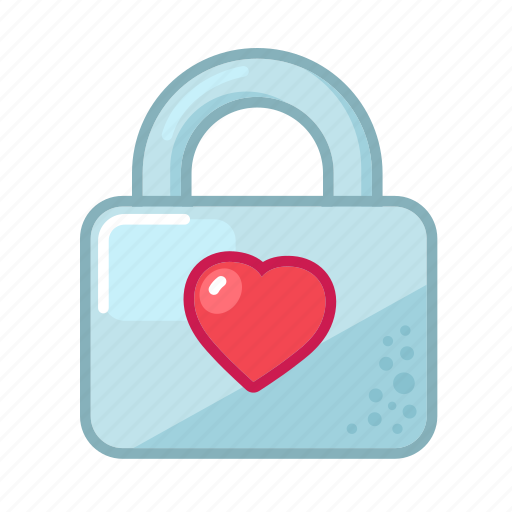 Love, on, lock, valentine, heart icon - Download on Iconfinder