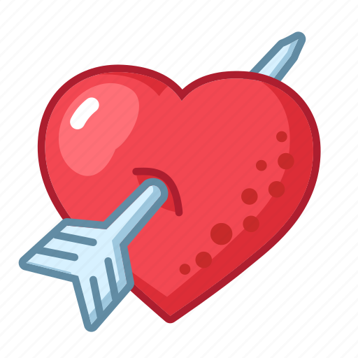 Red, heart, target, valentine icon - Download on Iconfinder