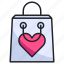 bag, ecommerce, love, romance, shop, shopping, valentine 