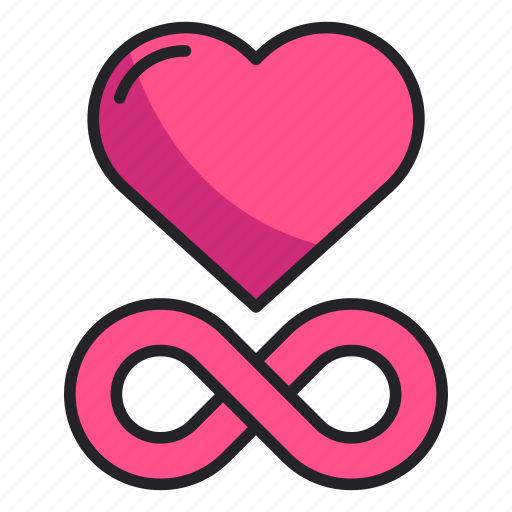 Eternal, heart, infinite, infinity, love, marriage, valentine icon - Download on Iconfinder