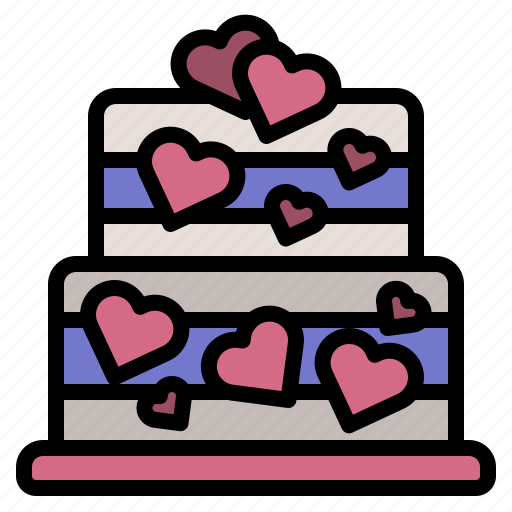 Valentineday, cake, wedding, valentine, heart, dessert icon - Download on Iconfinder