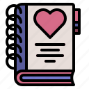 valentineday, diary, heart, book, valentine, romance, memo