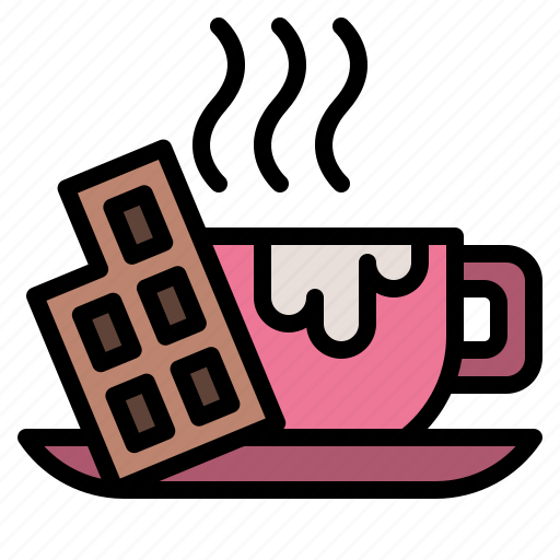 Valentineday, hotchocolate, drink, cup, mug, chocolate icon - Download on Iconfinder