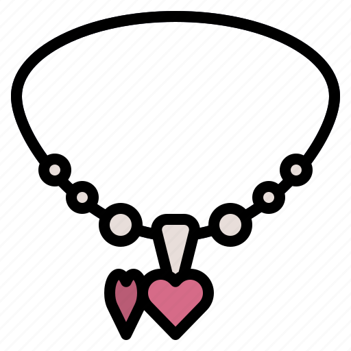 Valentineday, nacklace, heart, jewelry, valentine, romance icon - Download on Iconfinder