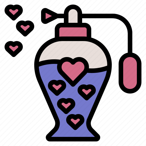 Valentineday, perfume, valentine, heart, fragrance, bottle icon - Download on Iconfinder