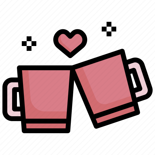 Cup, valentines, mugs, couple, romance icon - Download on Iconfinder