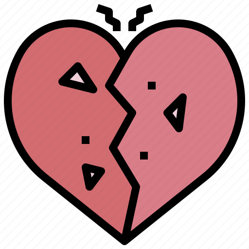 Heartbroken, heartache, heartbreak, break, up icon - Download on Iconfinder