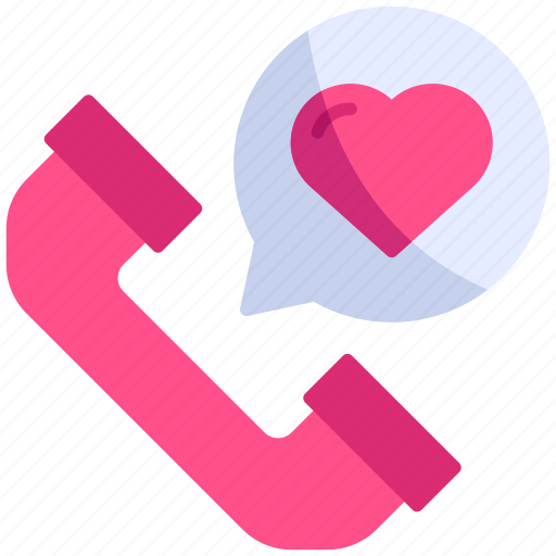 Call, communication, love, phone, romance, telephone, valentine icon - Download on Iconfinder