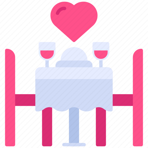 romantic dinner date clipart