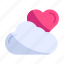 cloud, day, forecast, heart, love, valentine, weather 