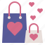 valentineday, bag, heart, shopping, gift, wedding 