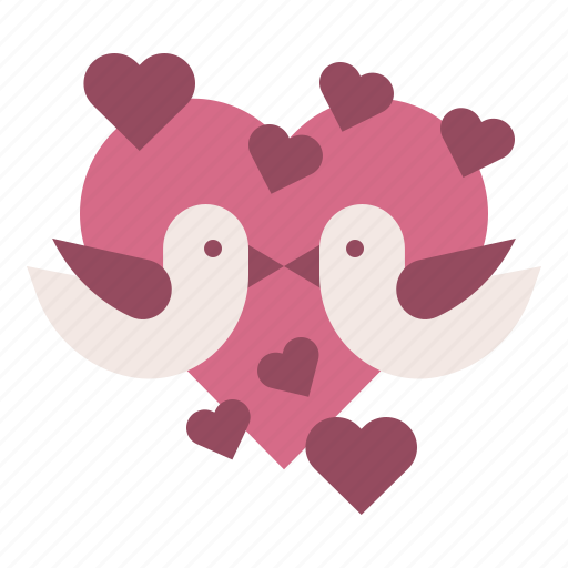 Valentineday, bird, heart, dove, wedding, romance, animal icon - Download on Iconfinder