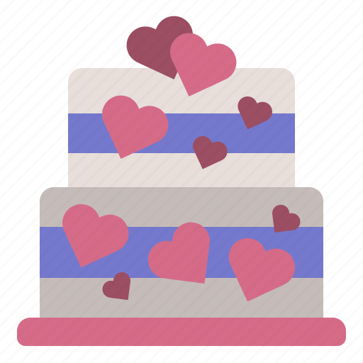 Valentineday, cake, wedding, valentine, heart, dessert icon - Download on Iconfinder