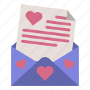 valentineday, loveletter, heart, letter, envelope, valentine