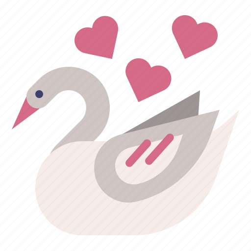 Valentineday, swan, animal, bird, duck, goose icon - Download on Iconfinder