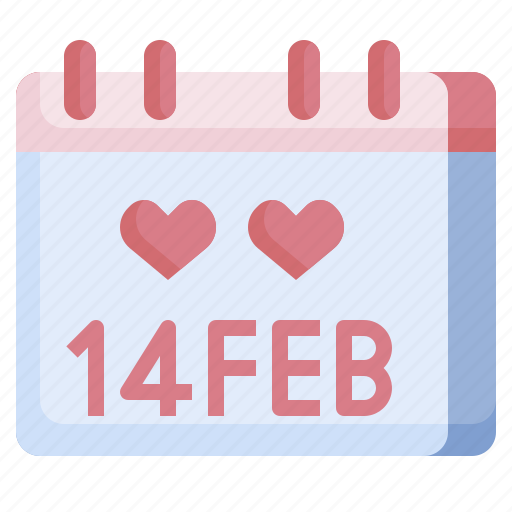 Calendar, valentines, time, date, heart icon - Download on Iconfinder