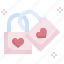 padlock, valentines, romance, key 