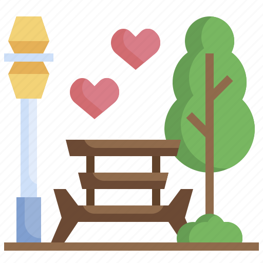 Park, bench, tree, landscape, nature icon - Download on Iconfinder
