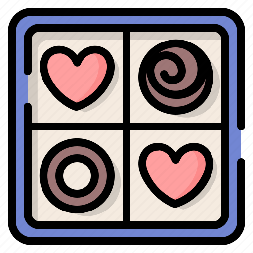 Chocolate box, heart, chocolate, romance, love, valentine, engagement icon - Download on Iconfinder