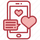 chat, love, valentines, smartphone, appcommunications