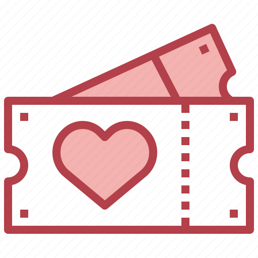 Tickets, valentines, romantic, love, romance icon - Download on Iconfinder