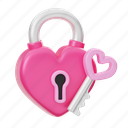 love, lock, padlock, wedding, romance, romantic, valentine, key, heart