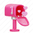 love, mailbox, romantic, valentine, heart, mail, inbox, envelope, letter