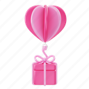 valentines, gift, love, balloons, romantic, valentine, present, birthday, heart