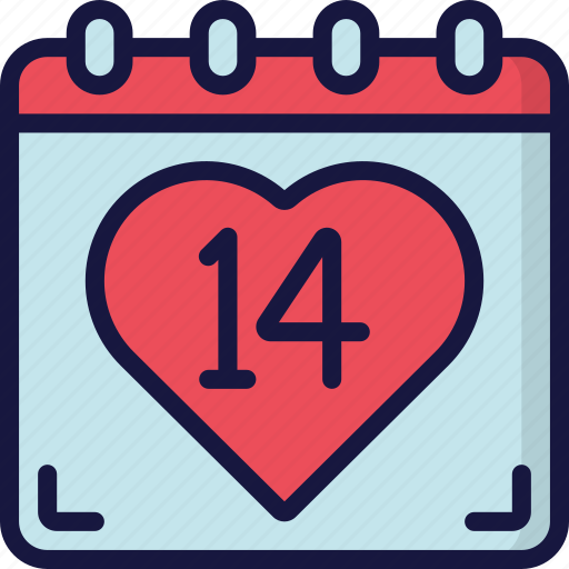Calendar, date, february, love, valentines icon - Download on Iconfinder