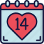 calendar, date, february, love, valentines 