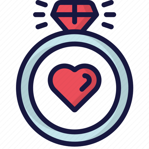 Engagement, february, love, ring, valentines icon - Download on Iconfinder