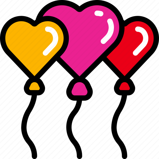 Balloons, february, heart, in love, love, valentines icon - Download on Iconfinder
