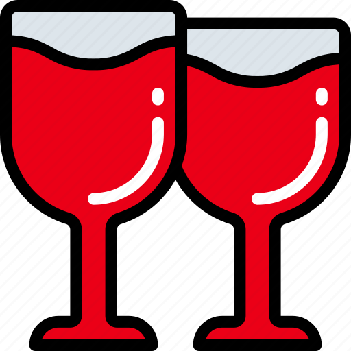 Drinks, february, love, valentines, wine icon - Download on Iconfinder