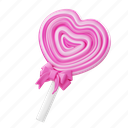 lollipop, candy, dessert, food, sweet, lolly, sugar, love, valentine
