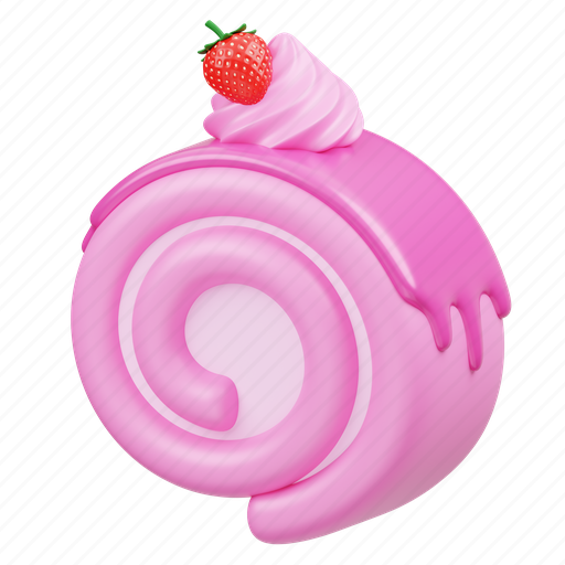 Roll, cake, roll cake, food, sweet, dessert, cream icon - Download on Iconfinder
