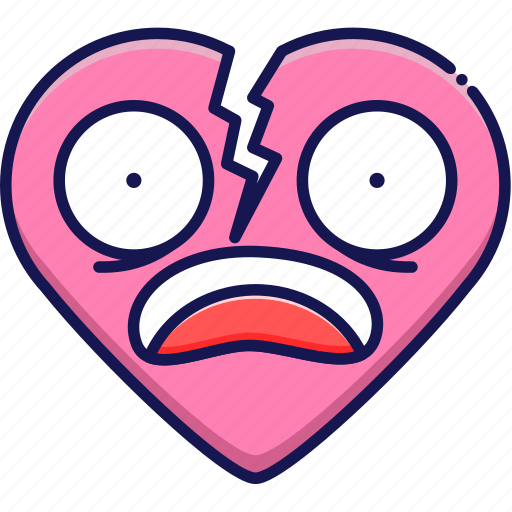 Break, broken, brokenhearted, heart, scared, valentines icon - Download on Iconfinder
