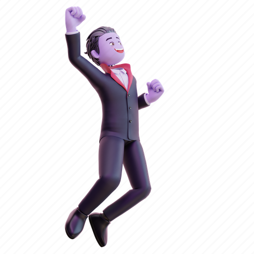 Happy, helloween, vampire, spooky, ghost, character, cartoon 3D illustration - Download on Iconfinder