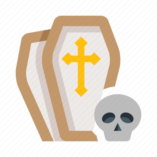 Coffin, skull, casket, death, rip, cemetery icon - Download on Iconfinder