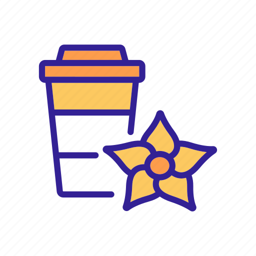 Coffee, cup, flower, spice, spicy, stick, vanilla icon - Download on Iconfinder
