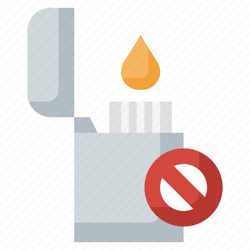 Fire, lighter, no, signaling icon - Download on Iconfinder