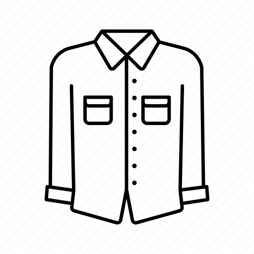 Apparel, clothes, clothing, garment, long sleeve, menswear, shirt icon - Download on Iconfinder