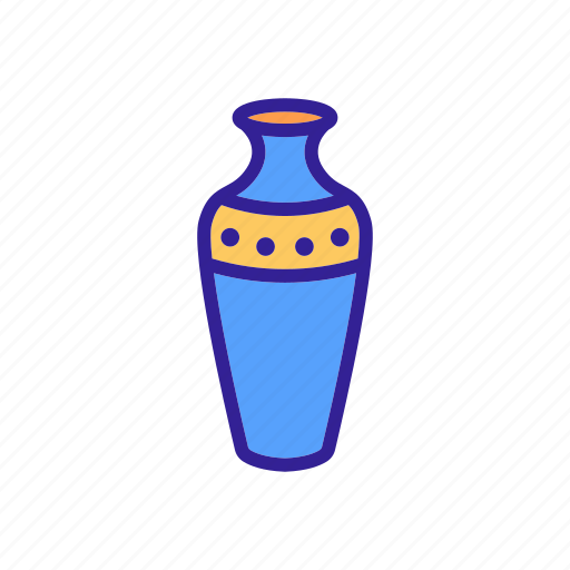Amphora, antique, decorative, dishware, flowers, modern, vase icon - Download on Iconfinder
