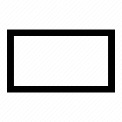 white rectangle outline transparent