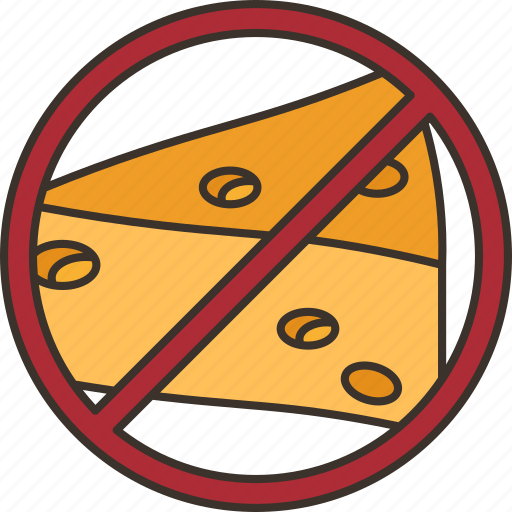 Cheese, dairy, prohibited, allergy, food icon - Download on Iconfinder