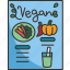 vegan, menu, list, restaurant, cuisine 