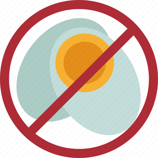 Egg, prohibited, allergic, ingredient, nutrition icon - Download on Iconfinder