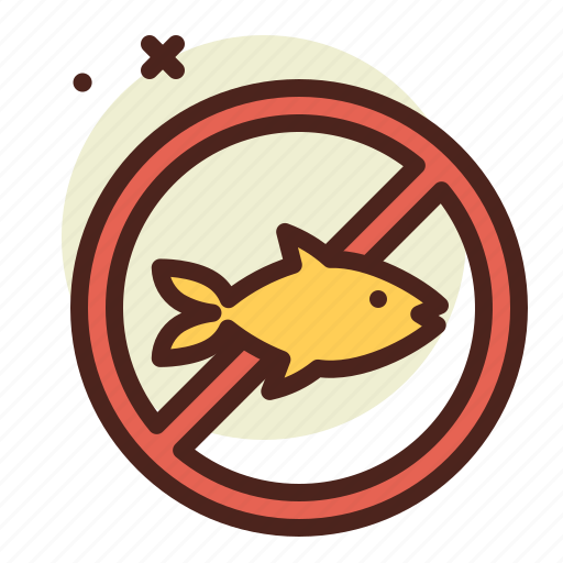 No, fish, food, restaurant, vegan icon - Download on Iconfinder