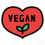 love, vegan, heart, vegetarian, healthy 