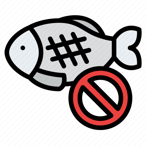 No, fish, prohibit, healthy, vegan icon - Download on Iconfinder
